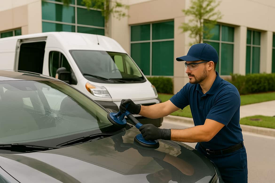 Professional windshield replacement in under 2 hours